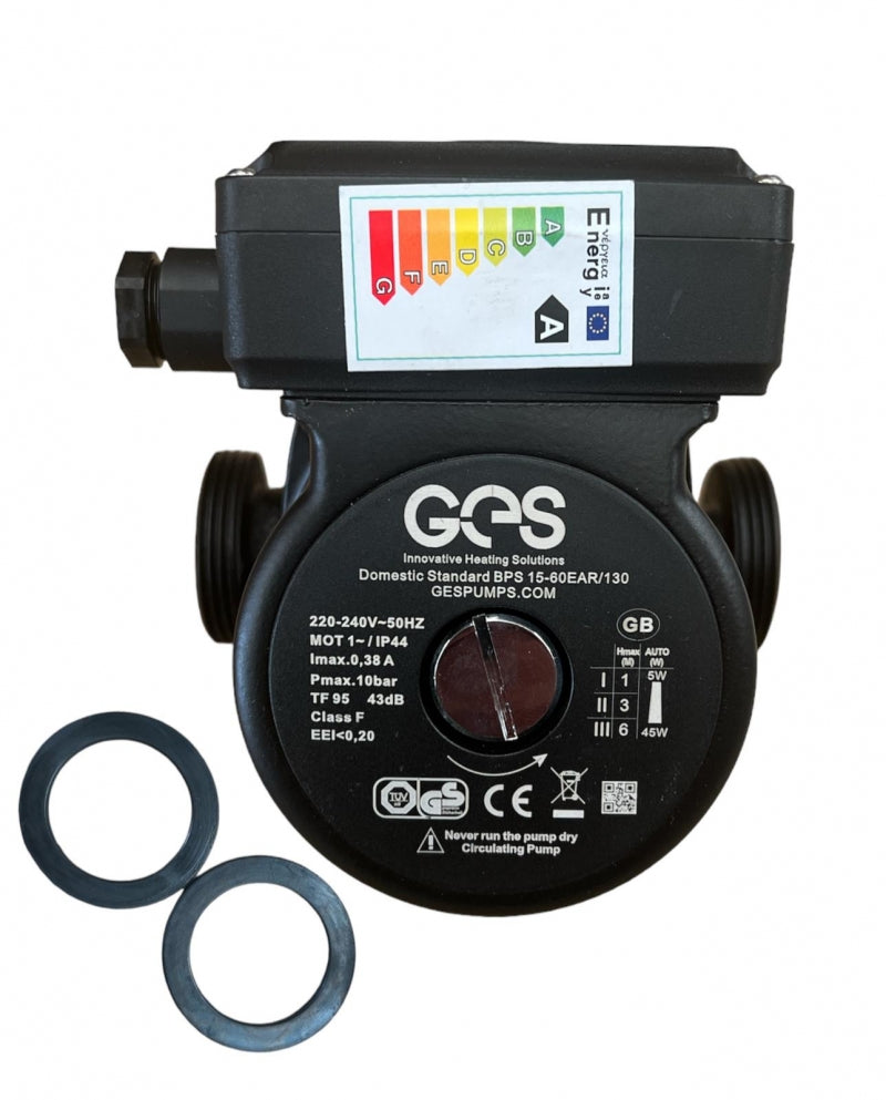 GES A RATED ERP 15-60 130 PUMP 1½" BSP REPLACES GRUNDFOS UPS2 25-40/60