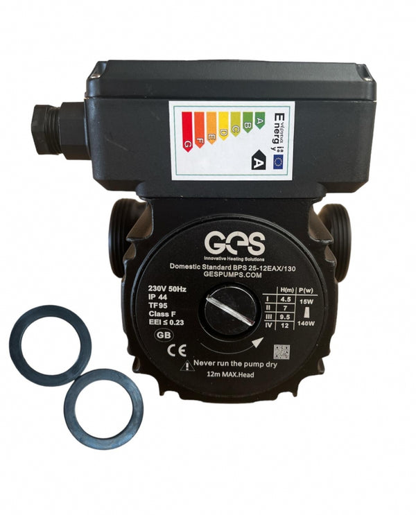 Ges 25-12EAX/130 230v Replaces Grundfos UPS 25-80 130 Circulating Pump